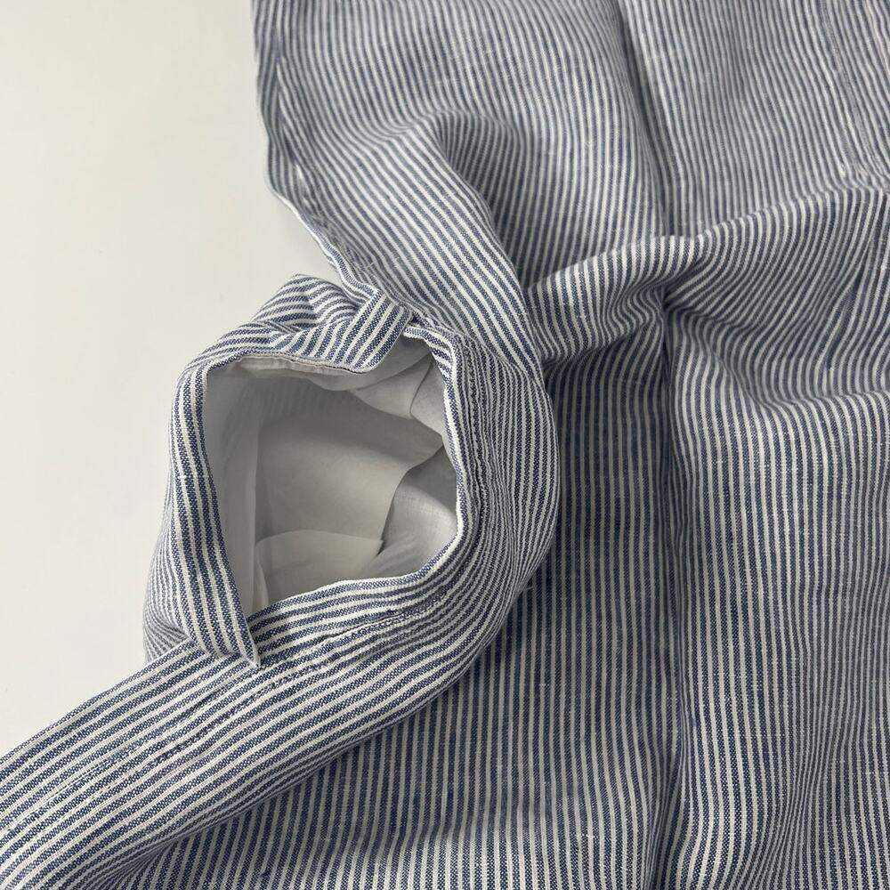 Faherty Blue Mini Stripe Isha Dress XL - Picture 9 of 13